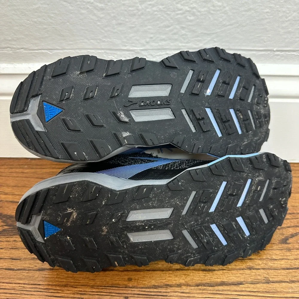 Brooks Divide 4‎ Women's Trail Running Shoes Black Blue Size 8